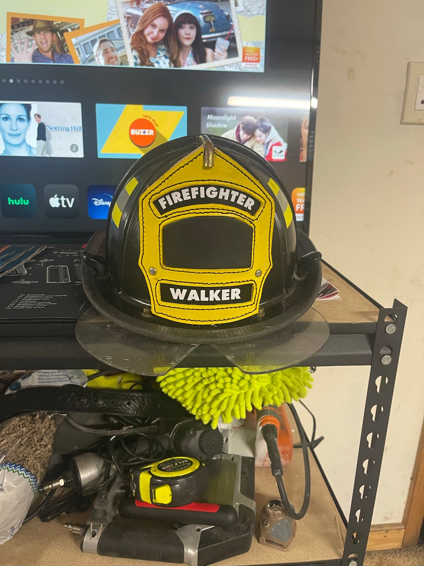 Custom Leather Helmet Shield